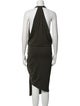 Alexandre Vauthier V-Neck Midi Length Dress