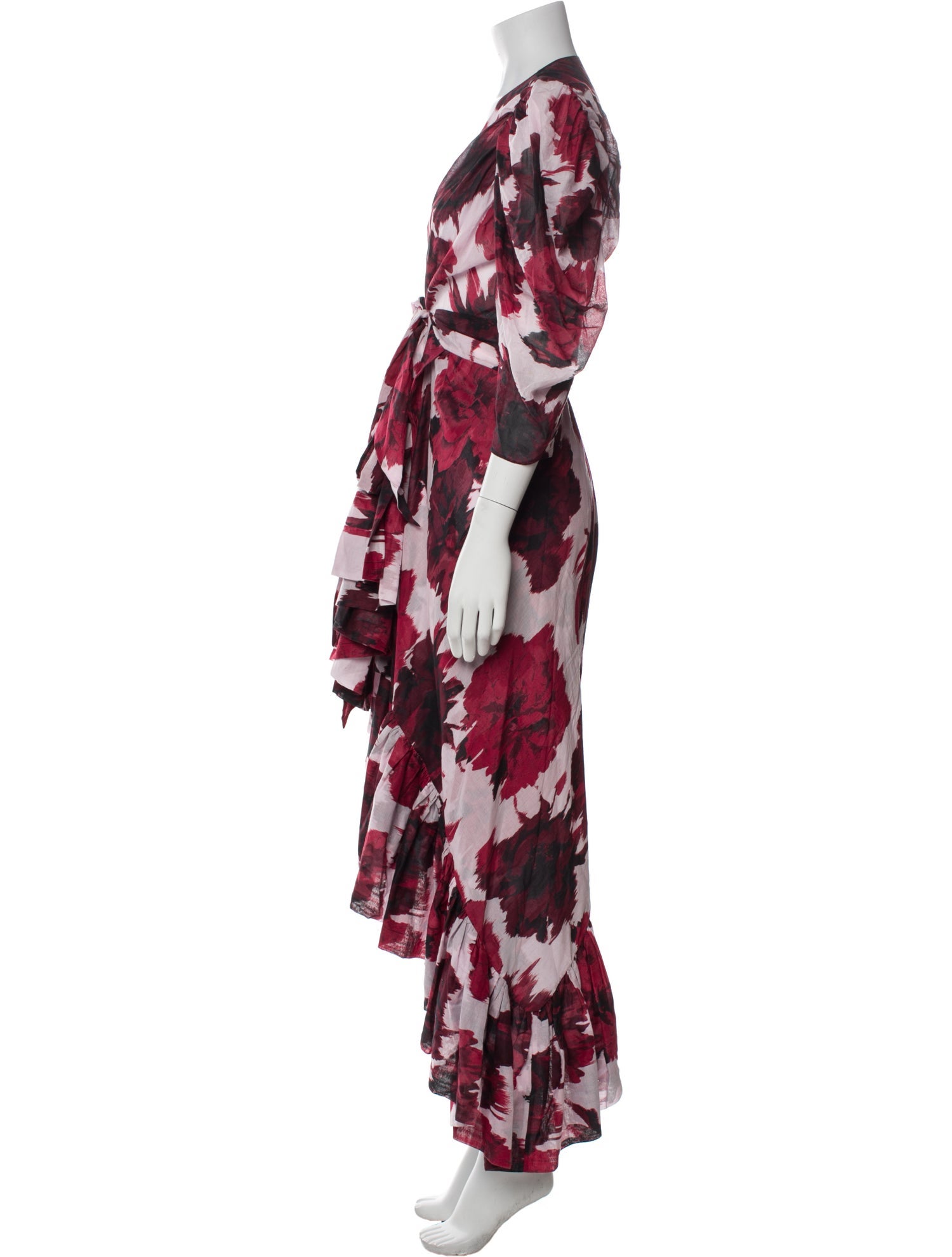 Alexandre Vauthier Floral Print Long Dress