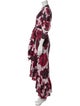 Alexandre Vauthier Floral Print Long Dress