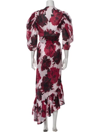 Alexandre Vauthier Floral Print Long Dress