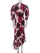 Alexandre Vauthier Floral Print Long Dress