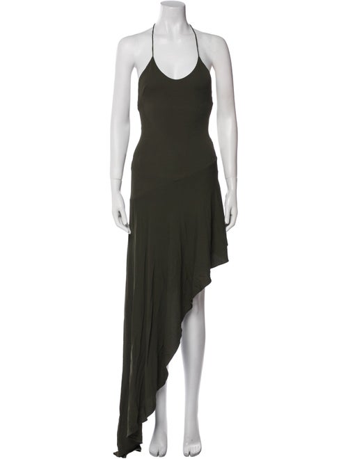 Alexandre Vauthier Scoop Neck Long Dress