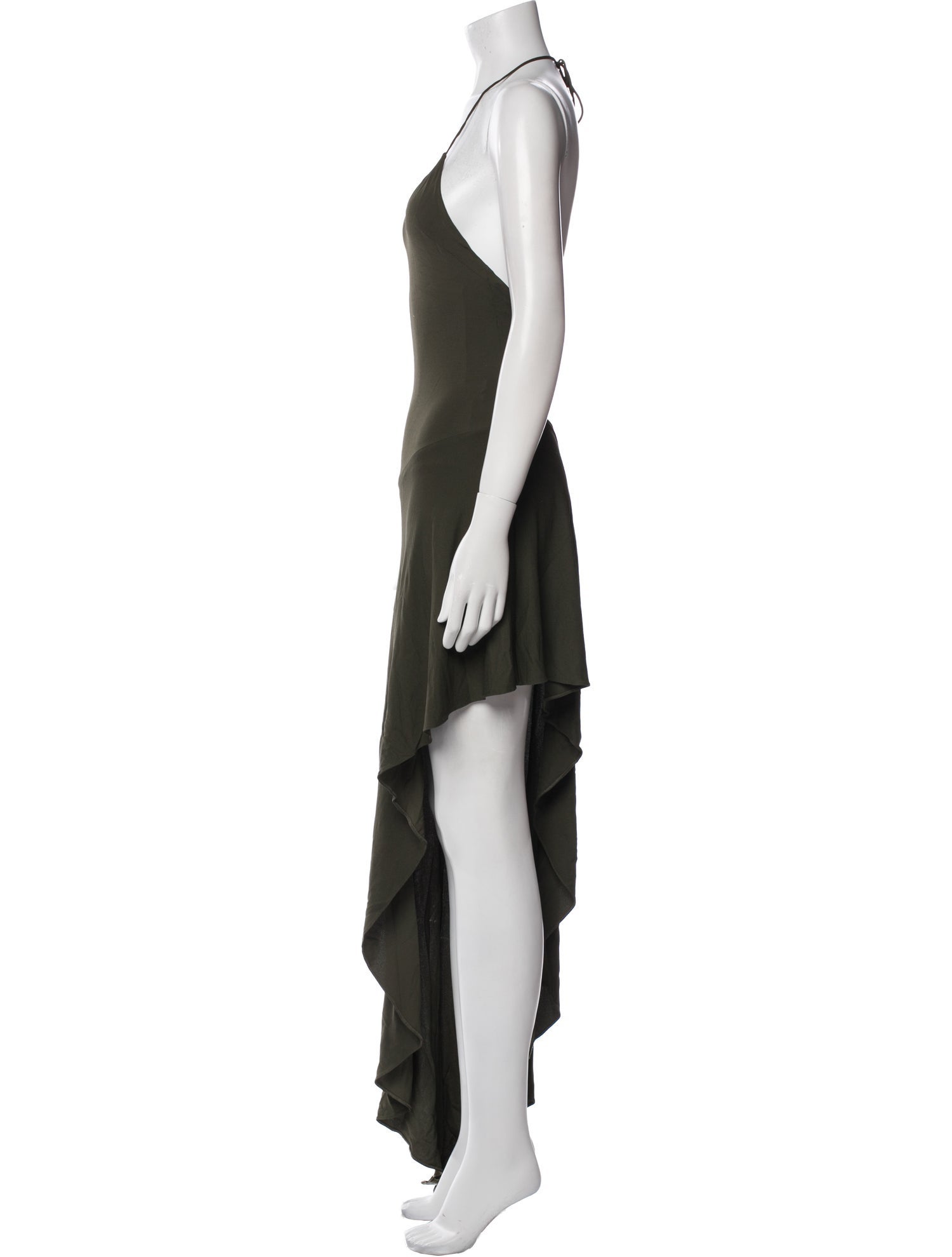 Alexandre Vauthier Scoop Neck Long Dress