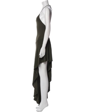 Alexandre Vauthier Scoop Neck Long Dress