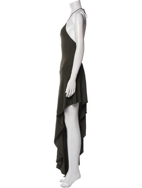 Alexandre Vauthier Scoop Neck Long Dress