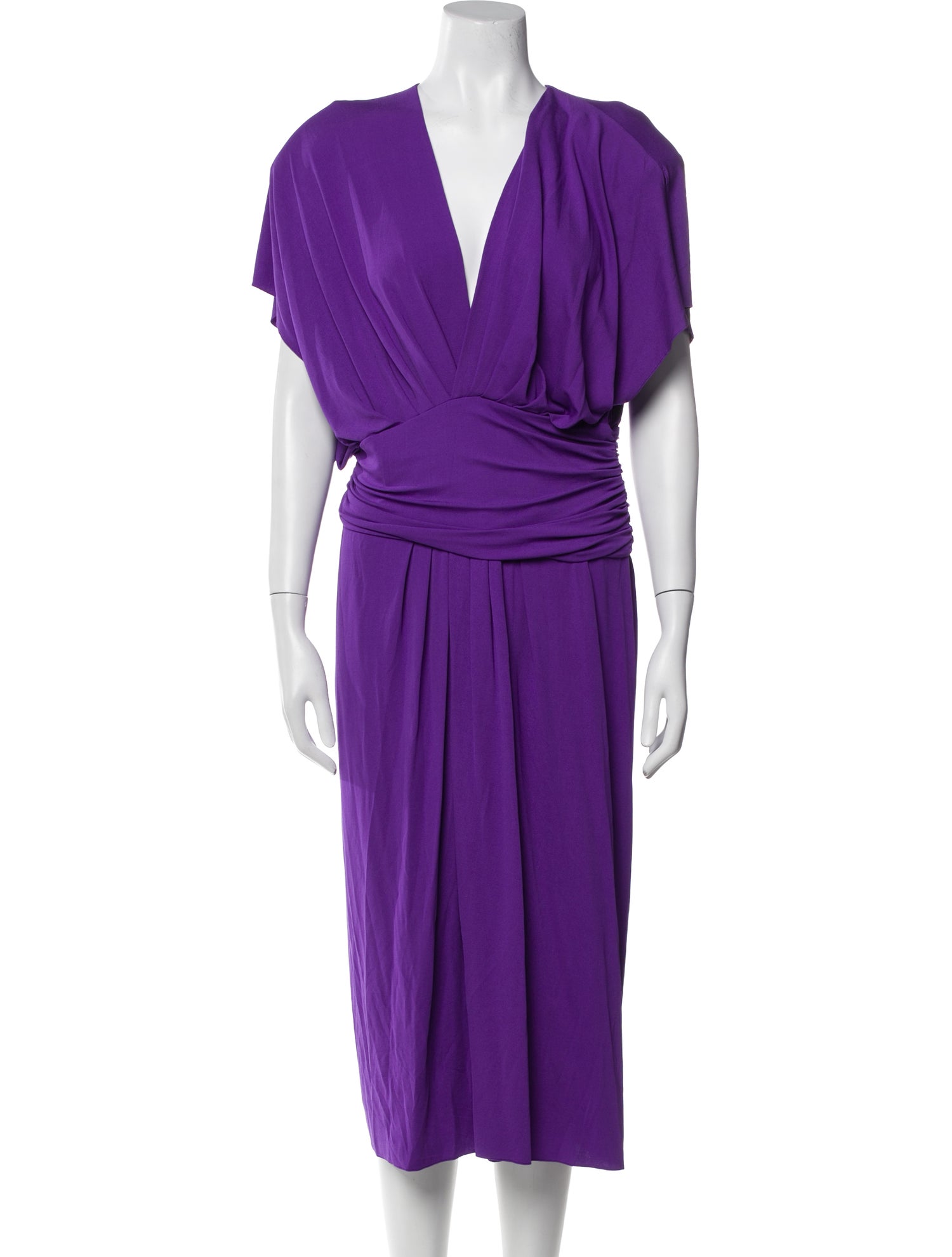 Alexandre Vauthier V-Neck Midi Length Dress