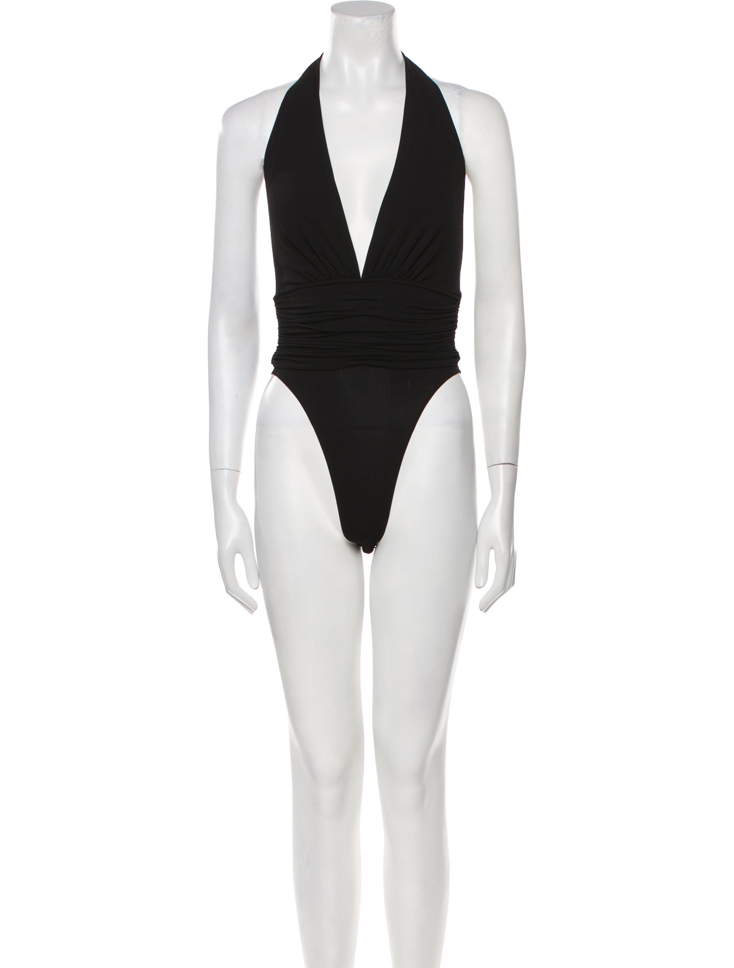 Alexandre Vauthier V-Neck Sleeveless Bodysuit