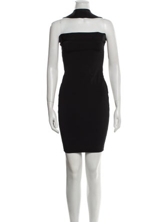 Alexandre Vauthier Mock Neck Mini Dress