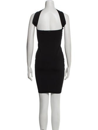 Alexandre Vauthier Mock Neck Mini Dress