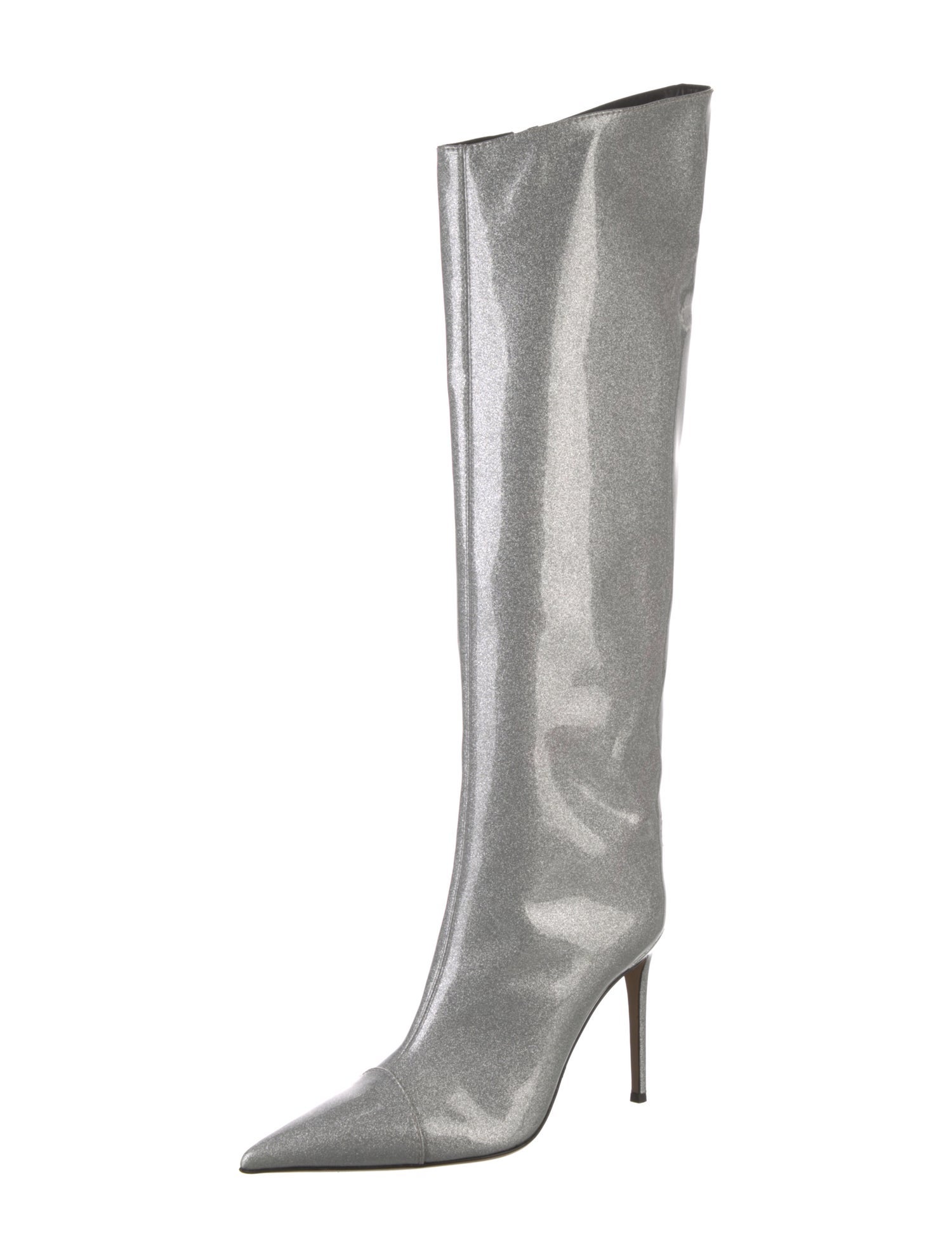 Alexandre Vauthier PVC Glitter Accents Boots