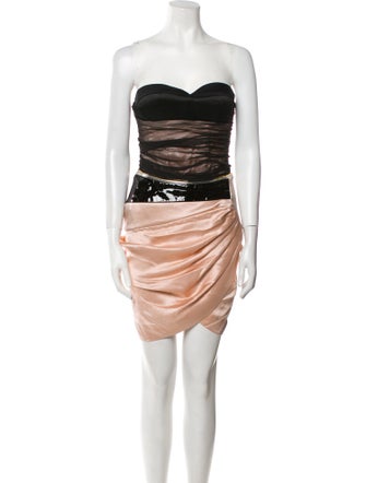 Alexandre Vauthier Silk Mini Dress