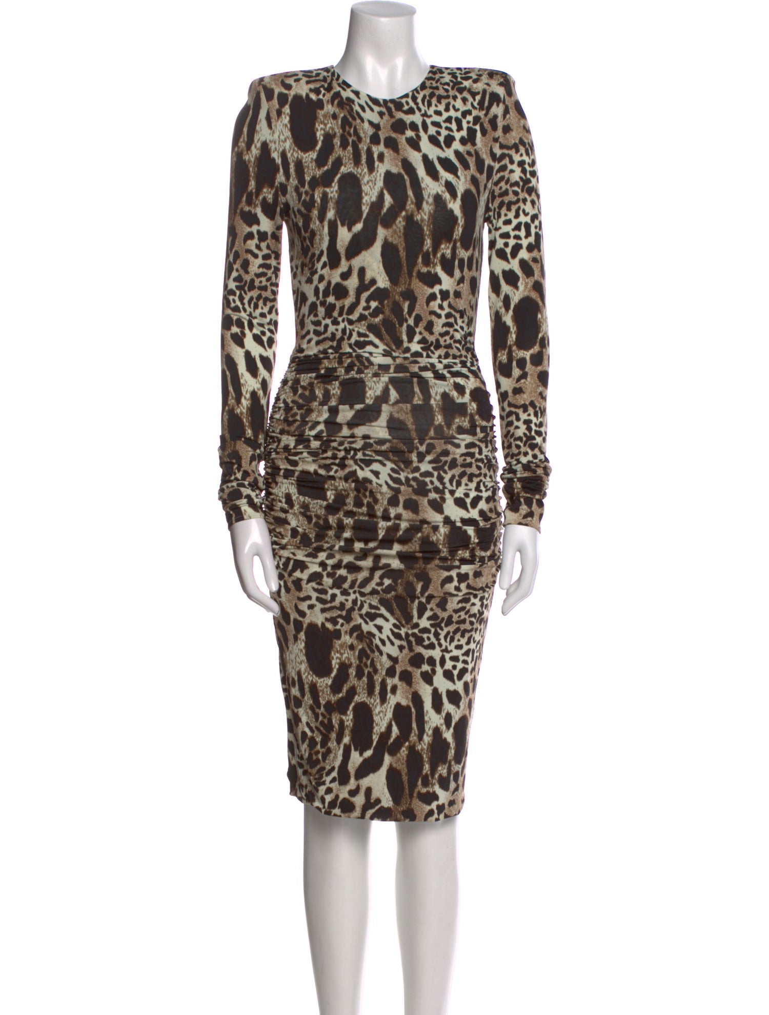 Alexandre Vauthier Animal Print Knee-Length Dress