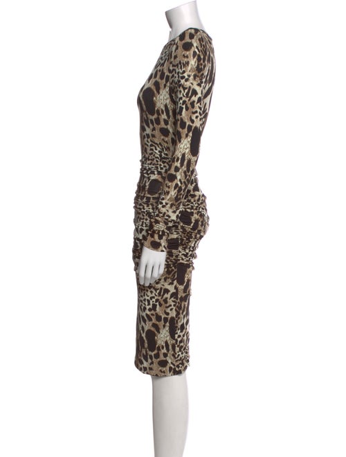 Alexandre Vauthier Animal Print Knee-Length Dress