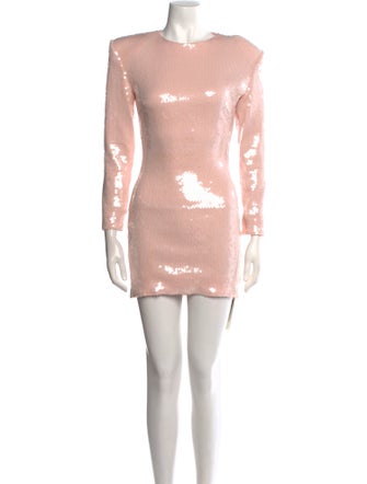 Alexandre Vauthier Crew Neck Mini Dress