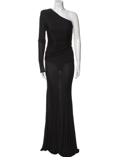Alexandre Vauthier One-Shoulder Long Dress