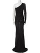 Alexandre Vauthier One-Shoulder Long Dress