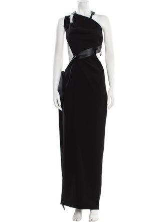Alexandre Vauthier One-Shoulder Long Dress