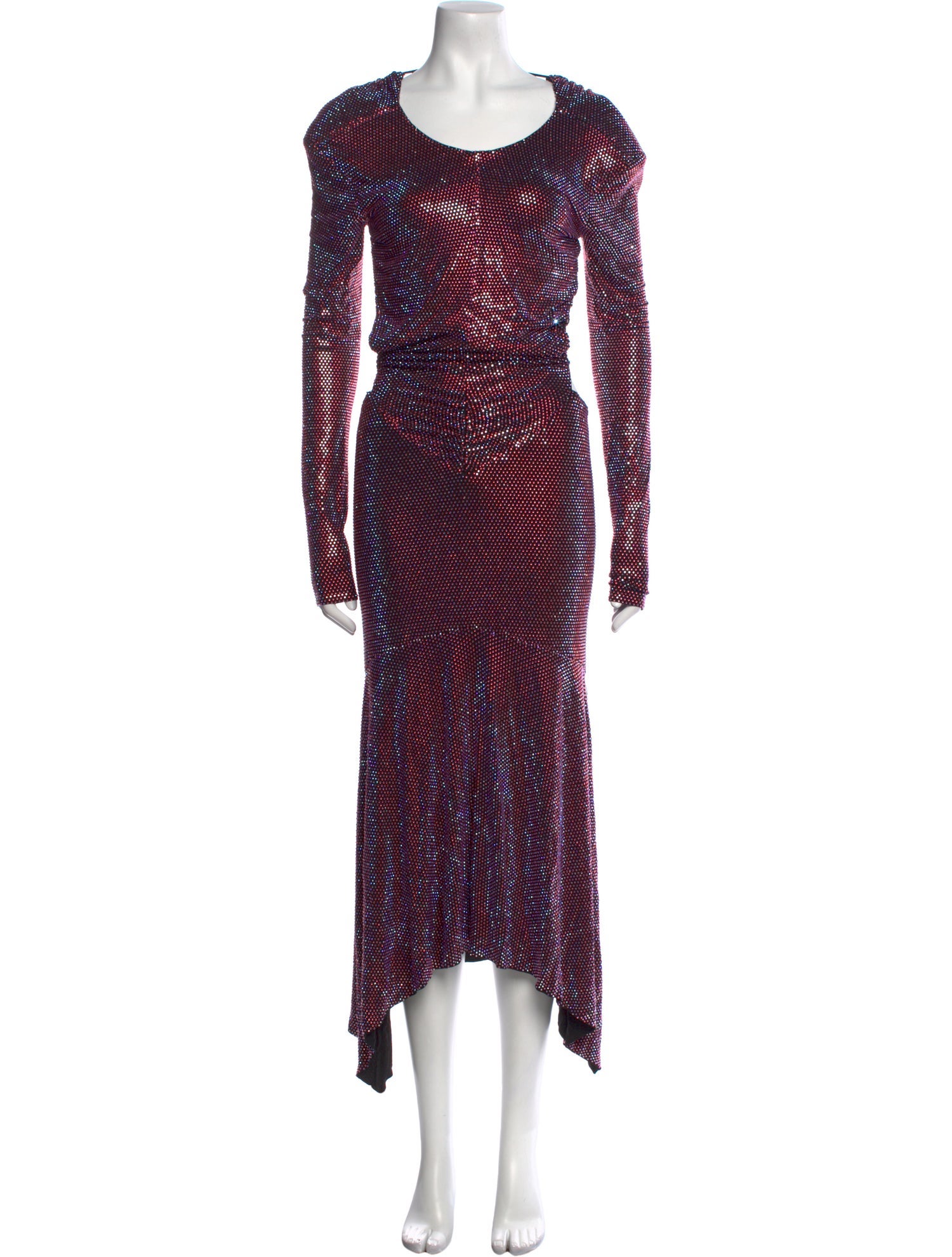 Alexandre Vauthier Striped Long Dress