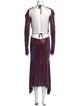 Alexandre Vauthier Striped Long Dress