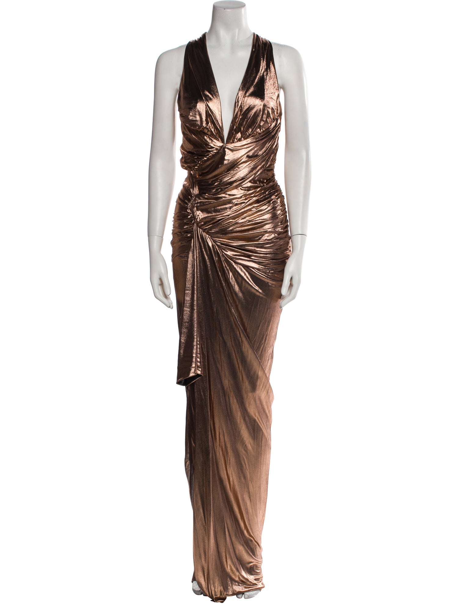 Alexandre Vauthier V-Neck Long Dress