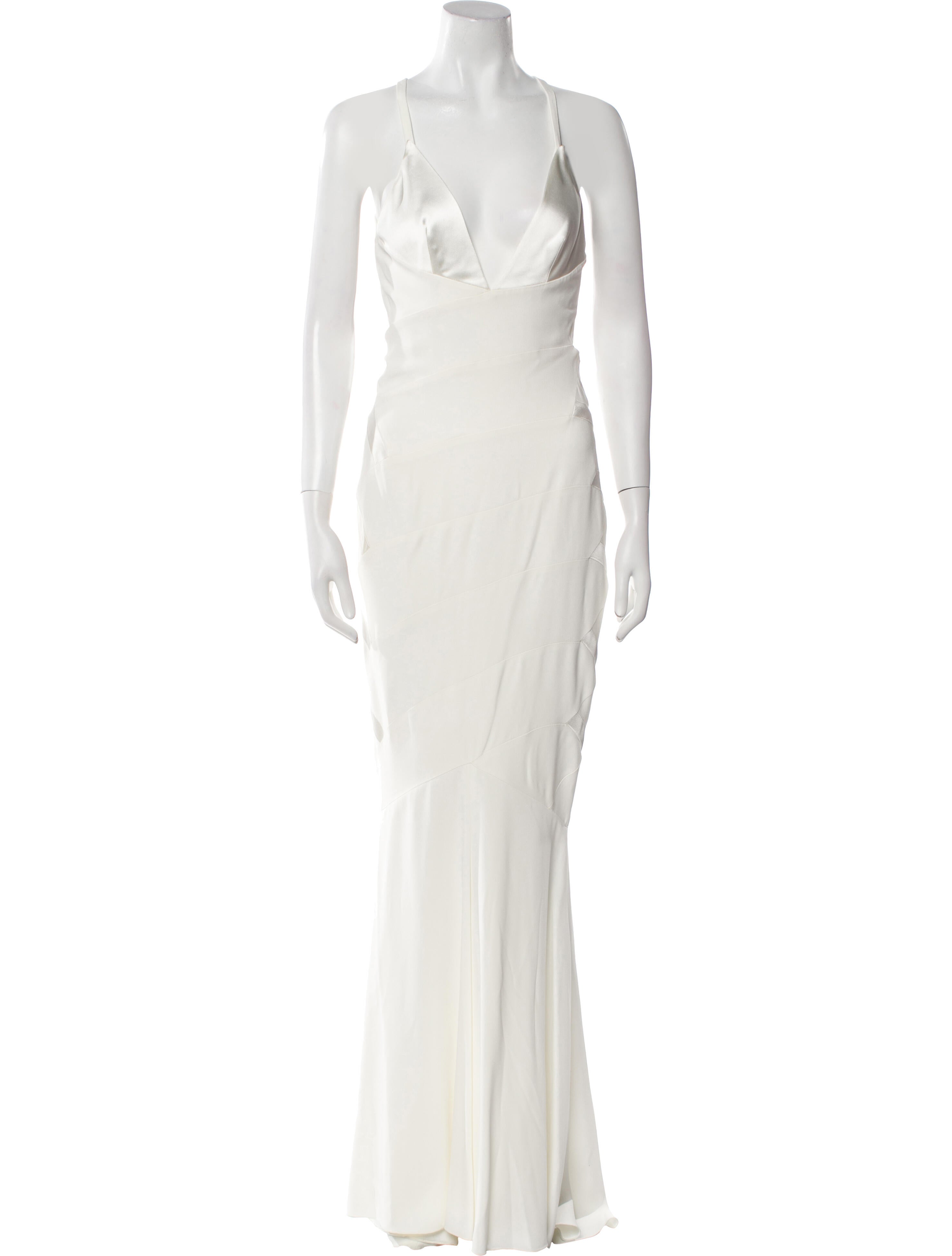 Alexandre Vauthier V-Neck Long Dress