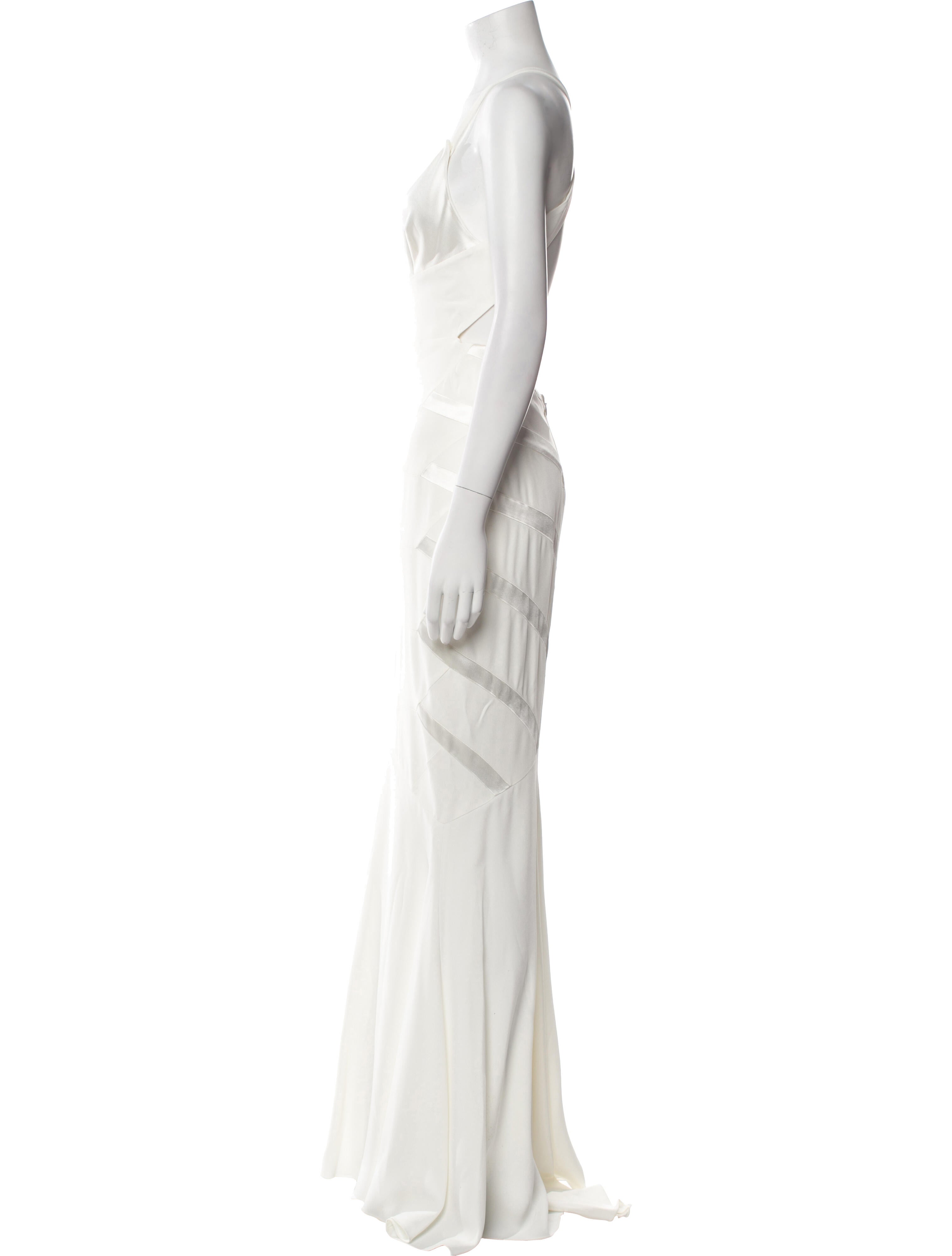 Alexandre Vauthier V-Neck Long Dress