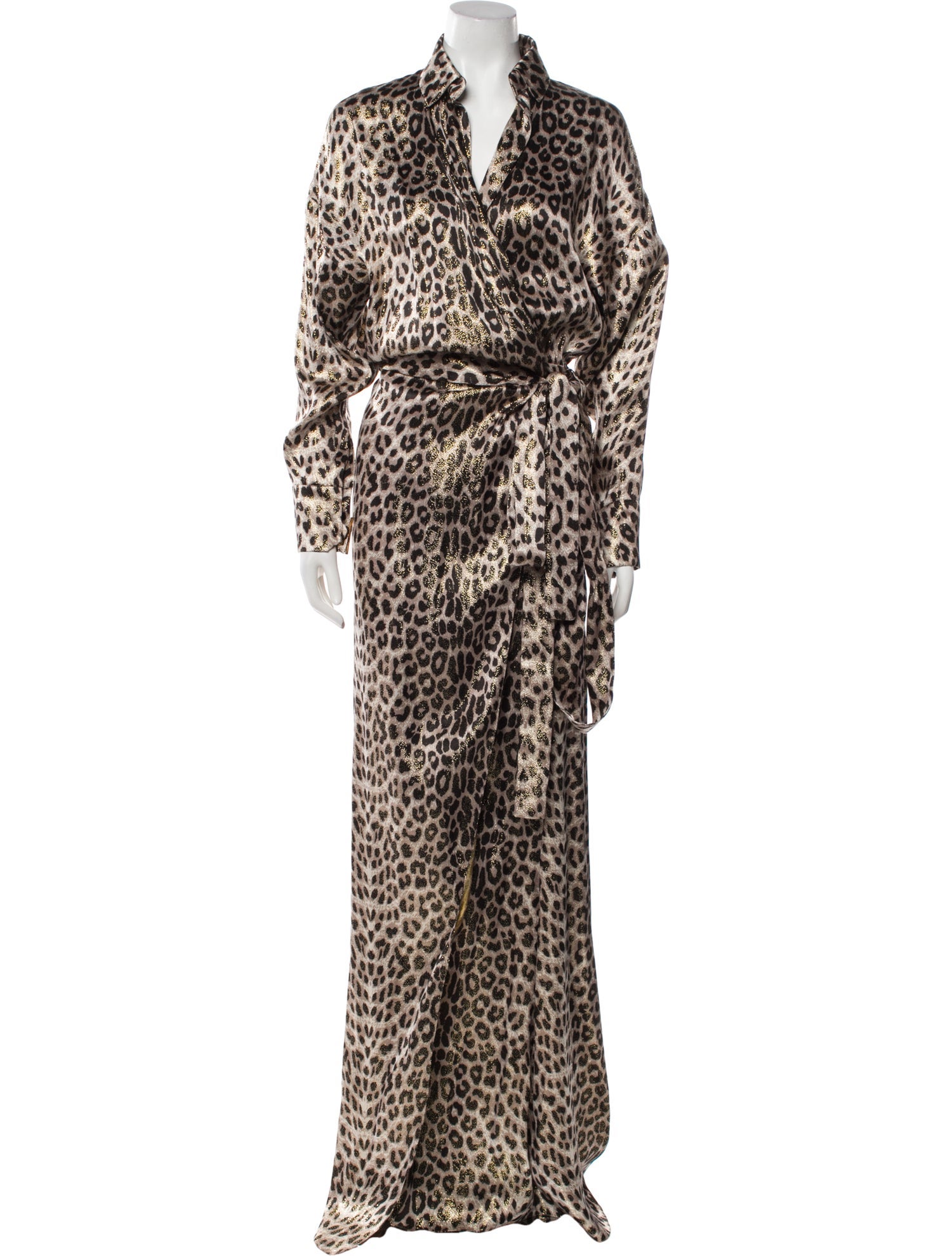 Alexandre Vauthier Animal Print Long Dress