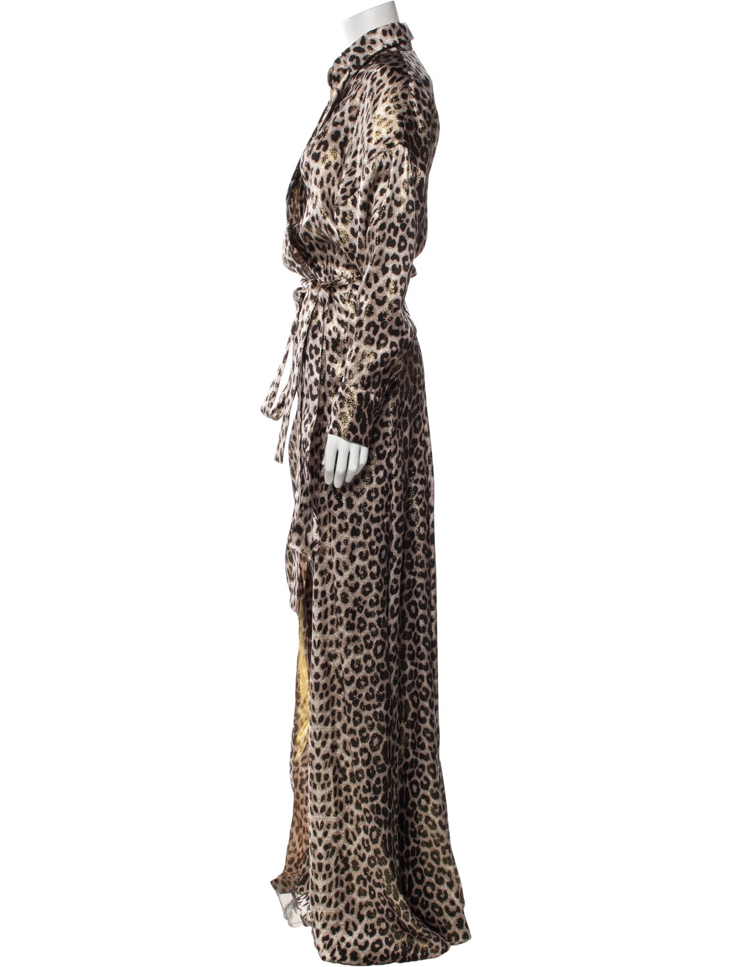 Alexandre Vauthier Animal Print Long Dress