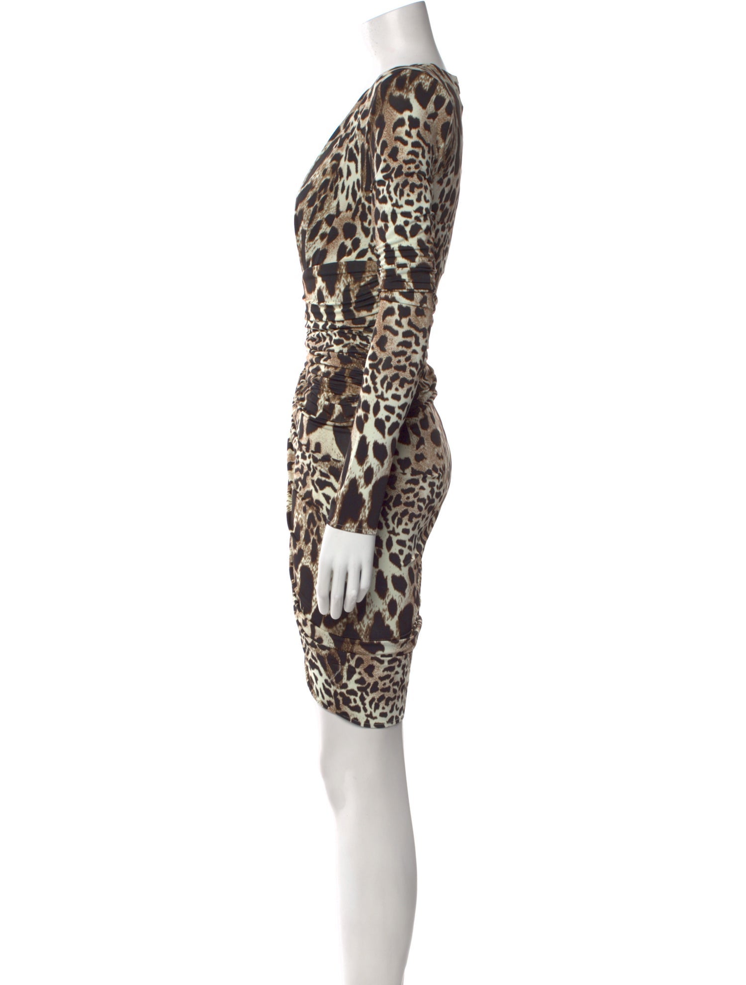 Alexandre Vauthier Animal Print Midi Length Dress w/ Tags