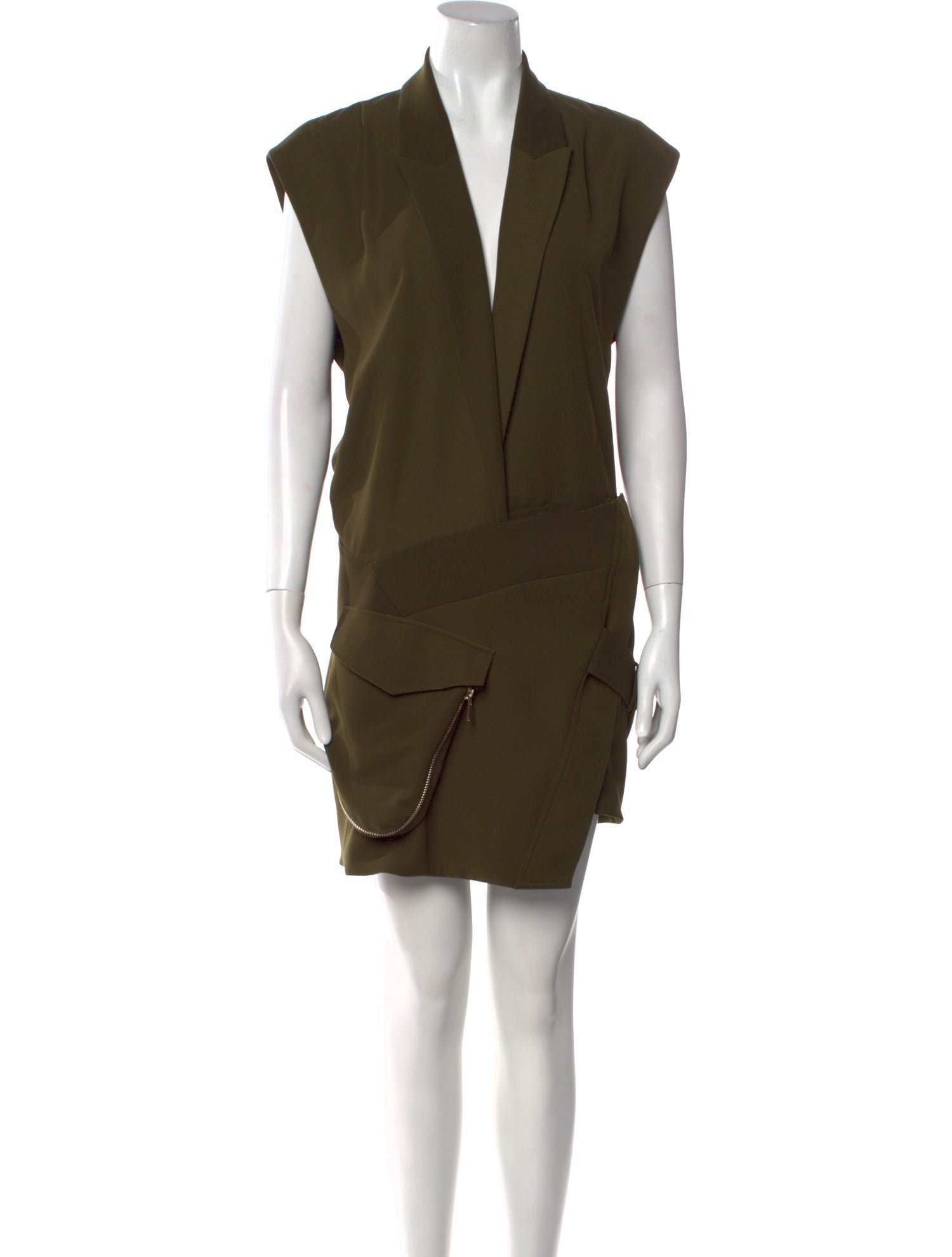 Alexandre Vauthier V-Neck Mini Dress w/ Tags