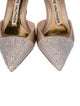 Alexandre Vauthier Satin Crystal Embellishments D'Orsay Pumps
