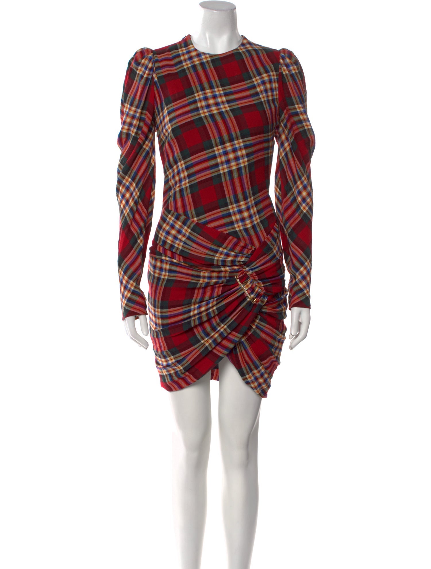 Alexandre Vauthier Plaid Print Mini Dress w/ Tags