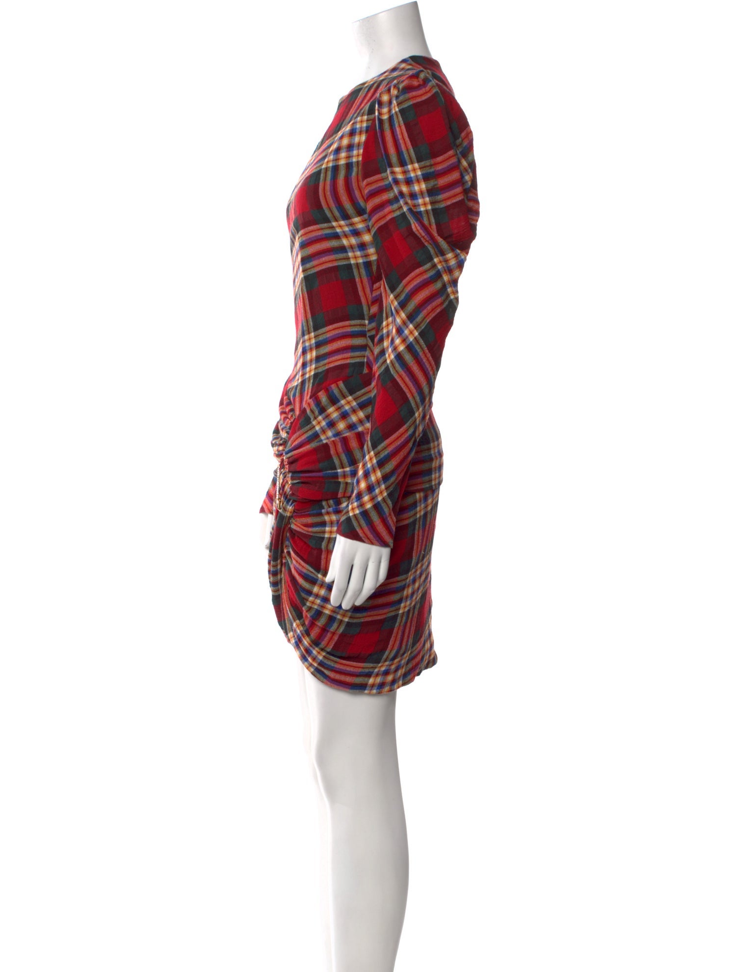 Alexandre Vauthier Plaid Print Mini Dress w/ Tags