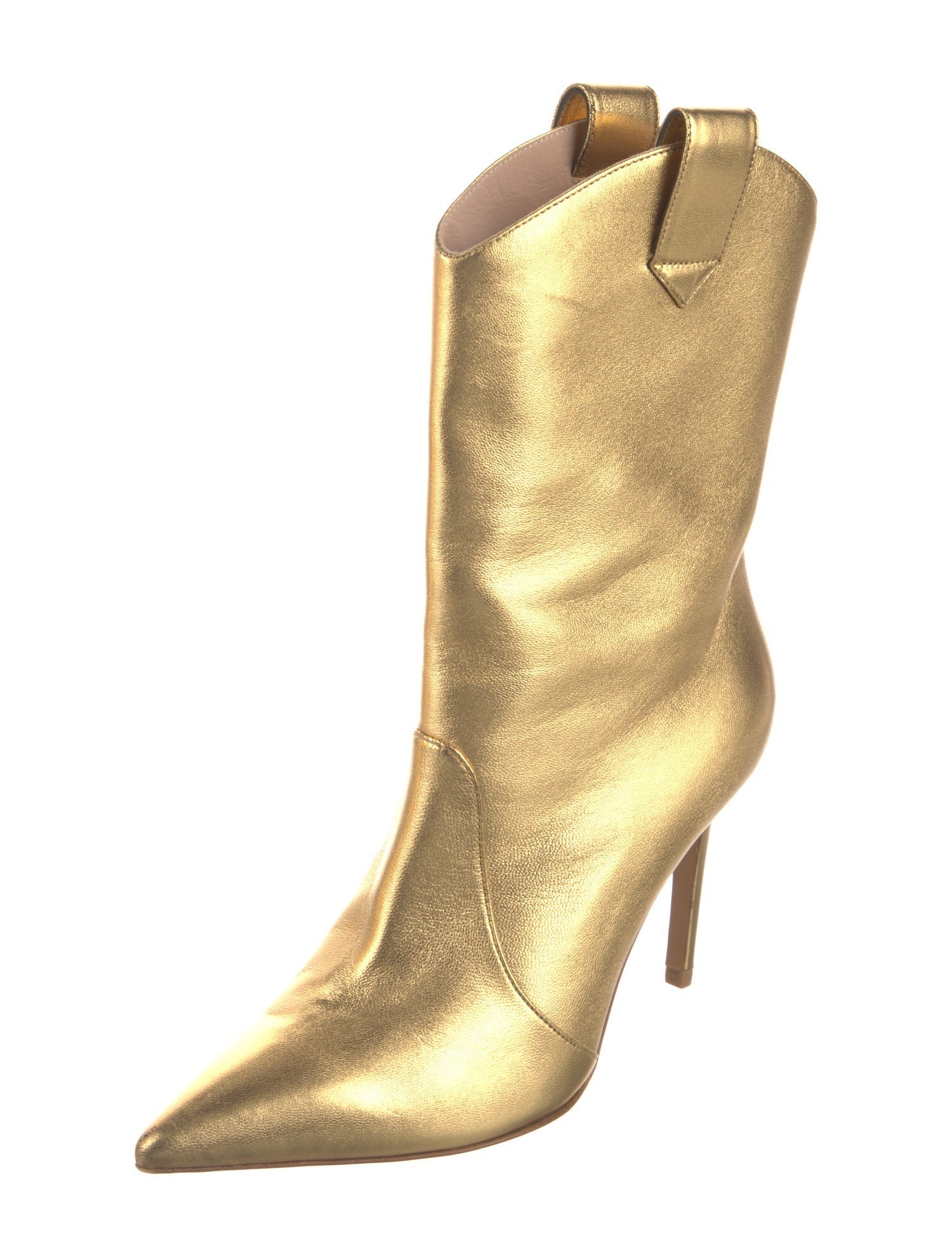 Alexandre Vauthier Leather Western Boots