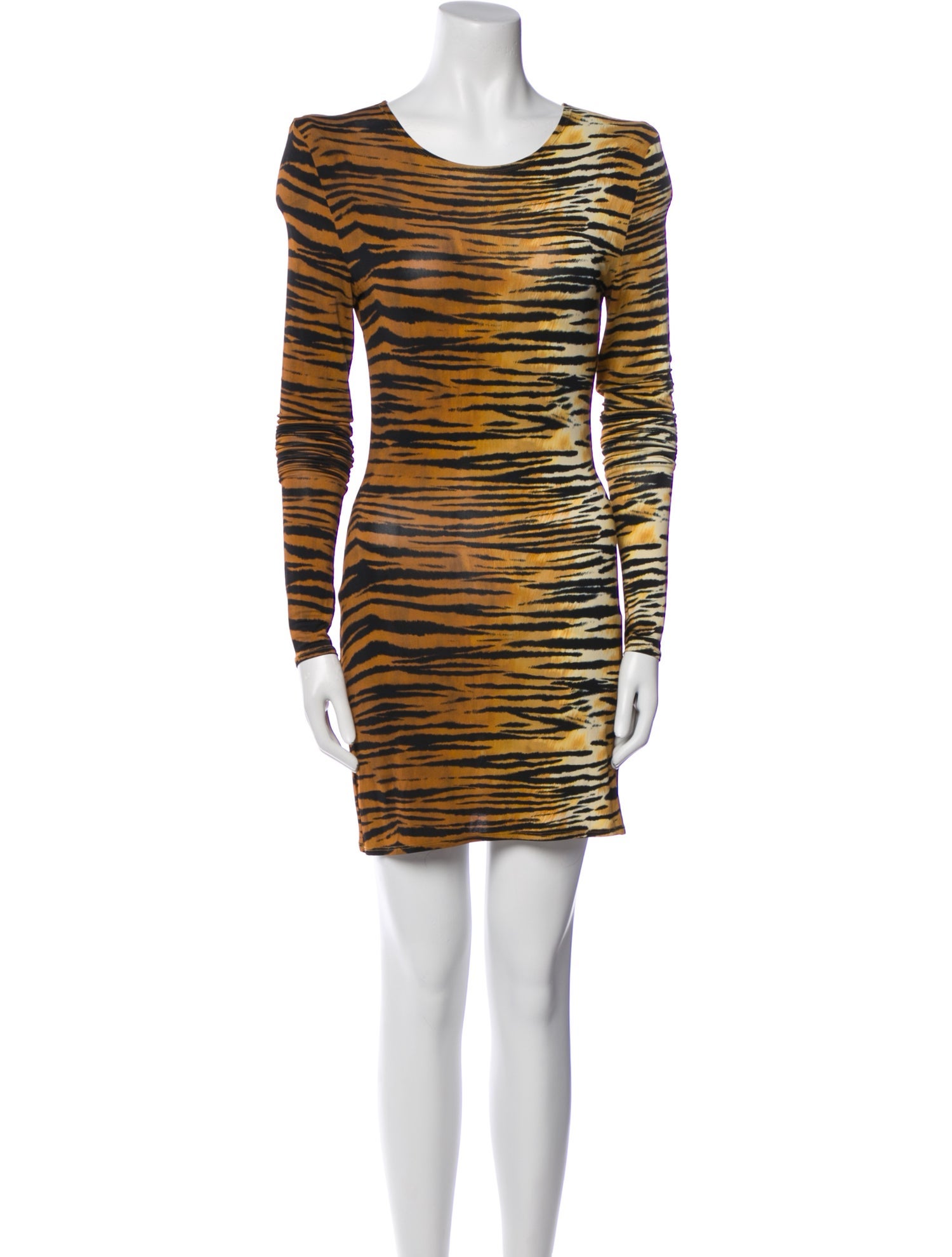 Alexandre Vauthier Animal Print Mini Dress