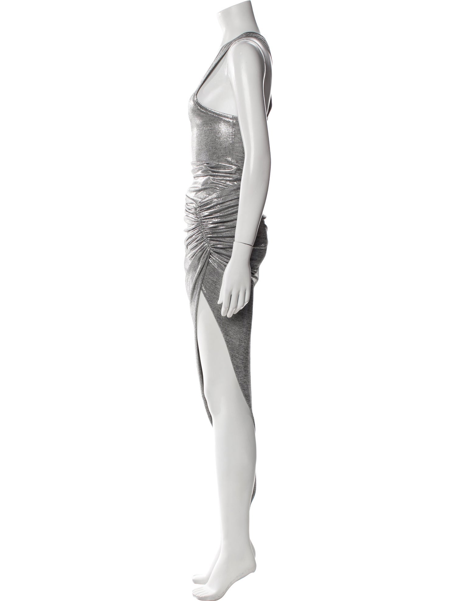 Alexandre Vauthier Scoop Neck Long Dress