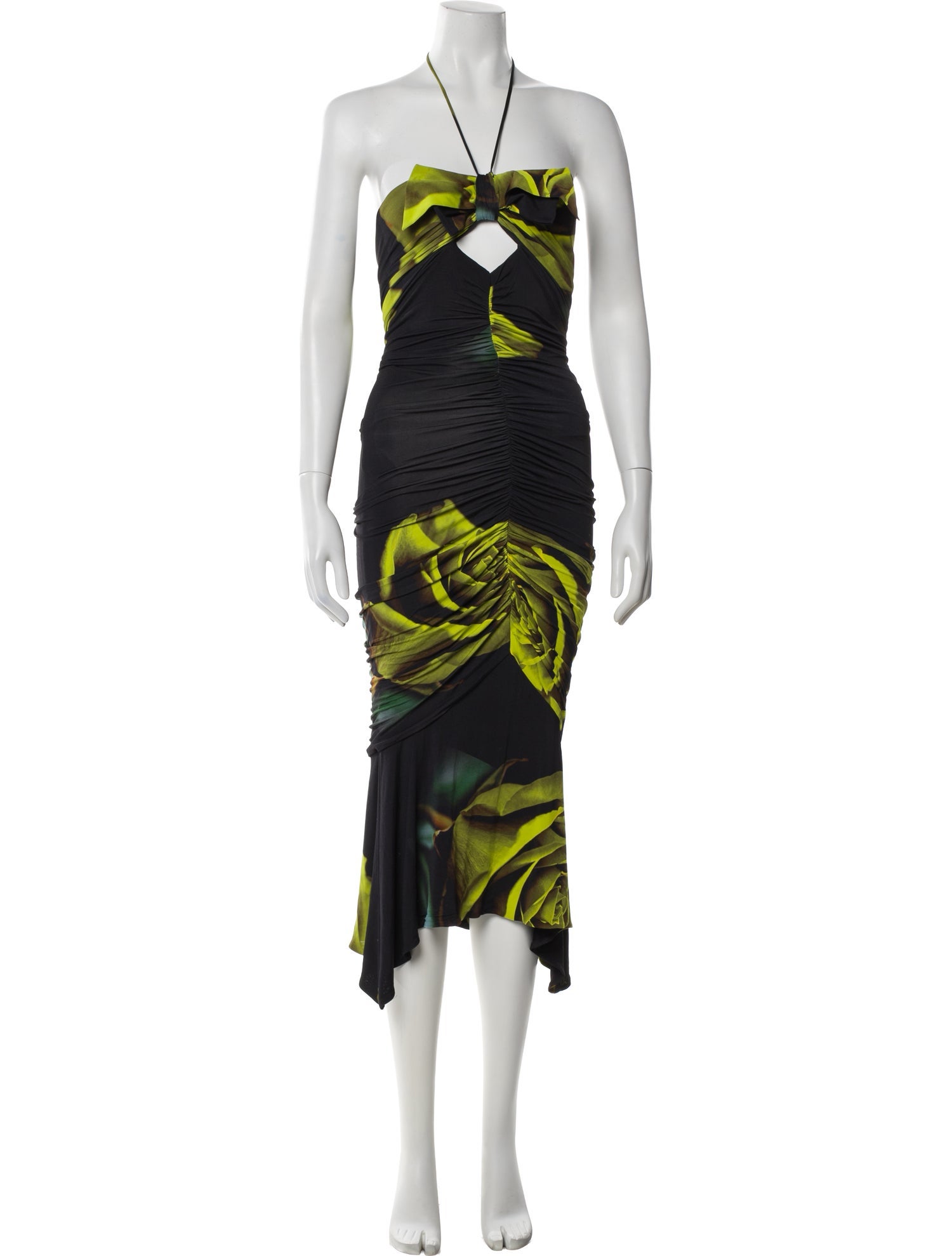 Alexandre Vauthier Printed Midi Length Dress