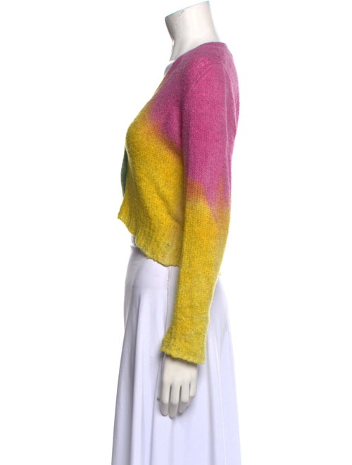 Avant Toi Colorblock Pattern V-Neck Sweater