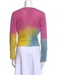 Avant Toi Colorblock Pattern V-Neck Sweater