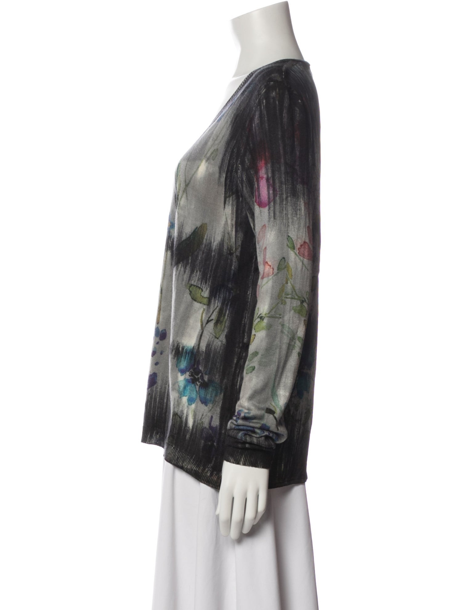 Avant Toi Cashmere Tie-Dye Print Sweater