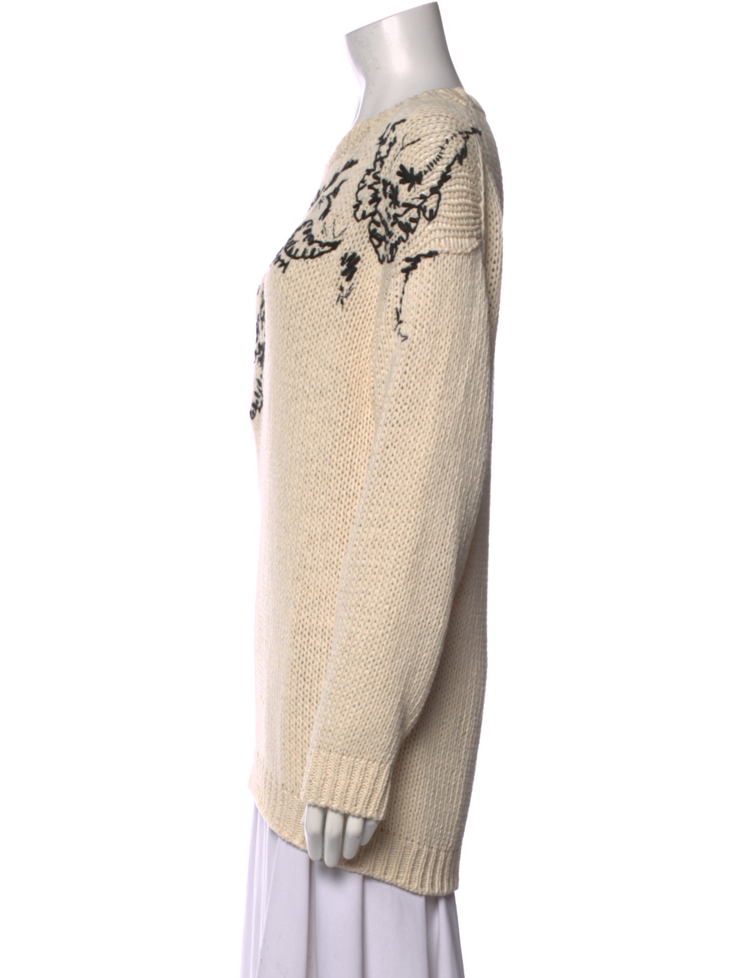 Avant Toi Printed Crew Neck Sweater