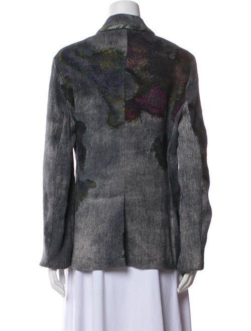 Avant Toi Linen Floral Print Blazer