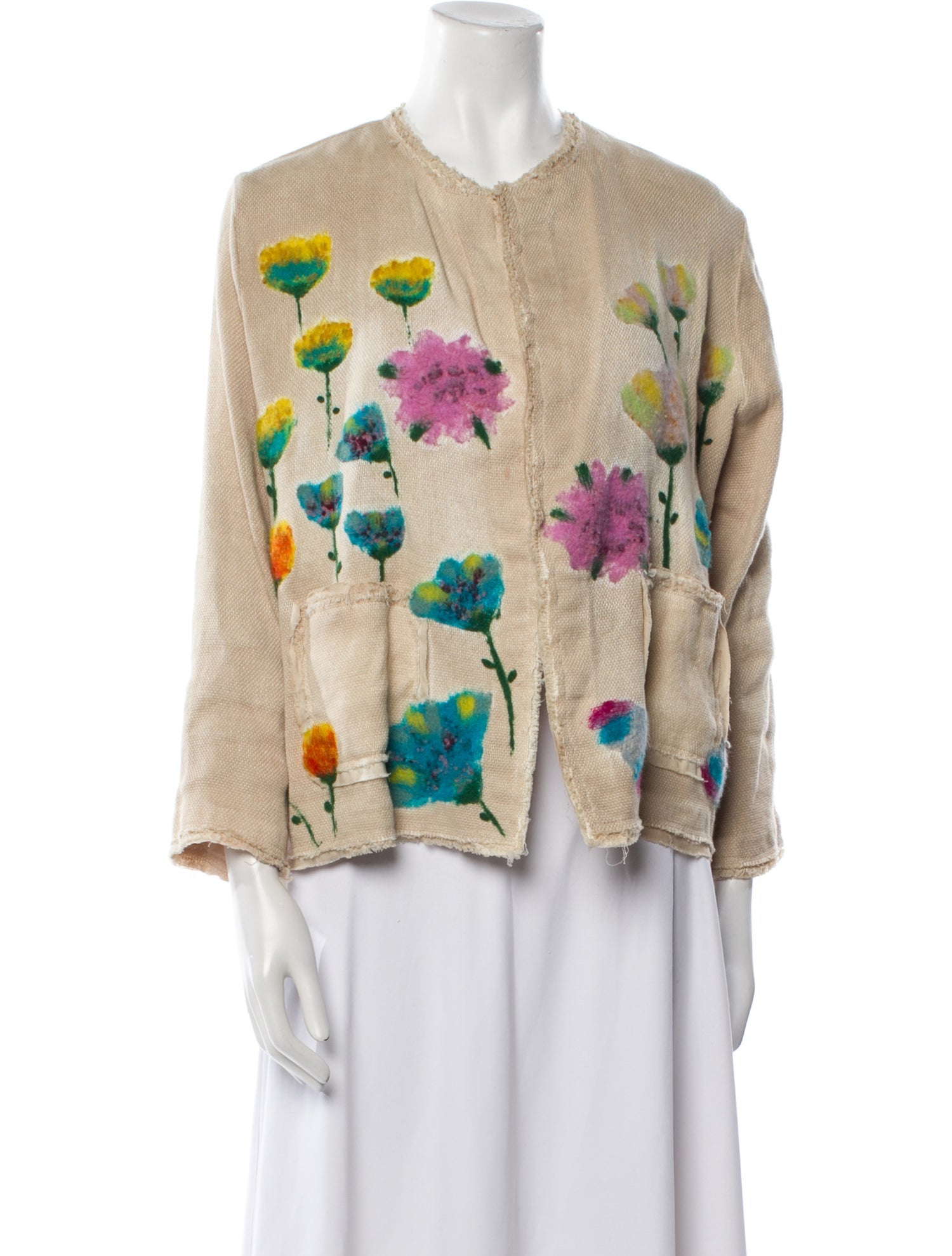 Avant Toi Floral Print Evening Jacket