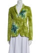 Avant Toi Linen Floral Print Evening Jacket