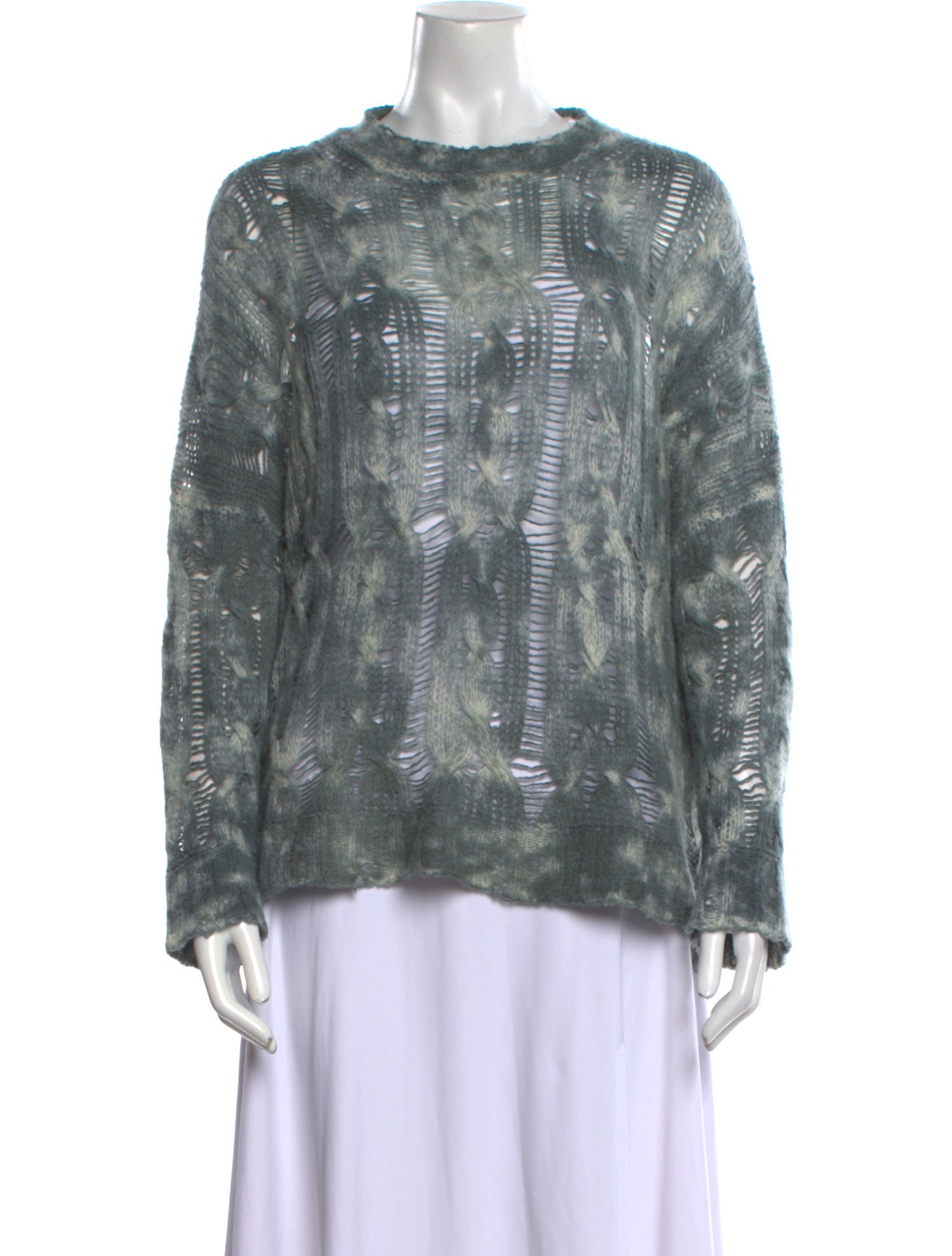 Avant Toi Cashmere Tie-Dye Print Sweater