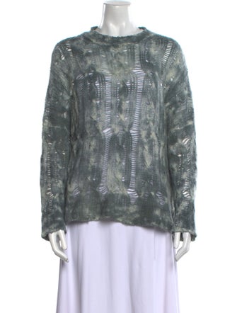 Avant Toi Cashmere Tie-Dye Print Sweater