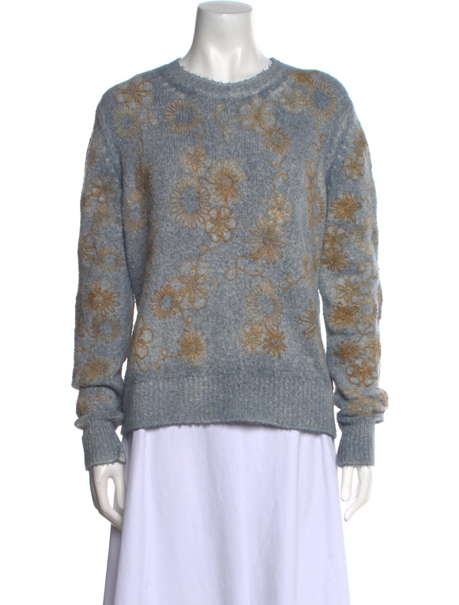 Avant Toi Printed Crew Neck Sweater