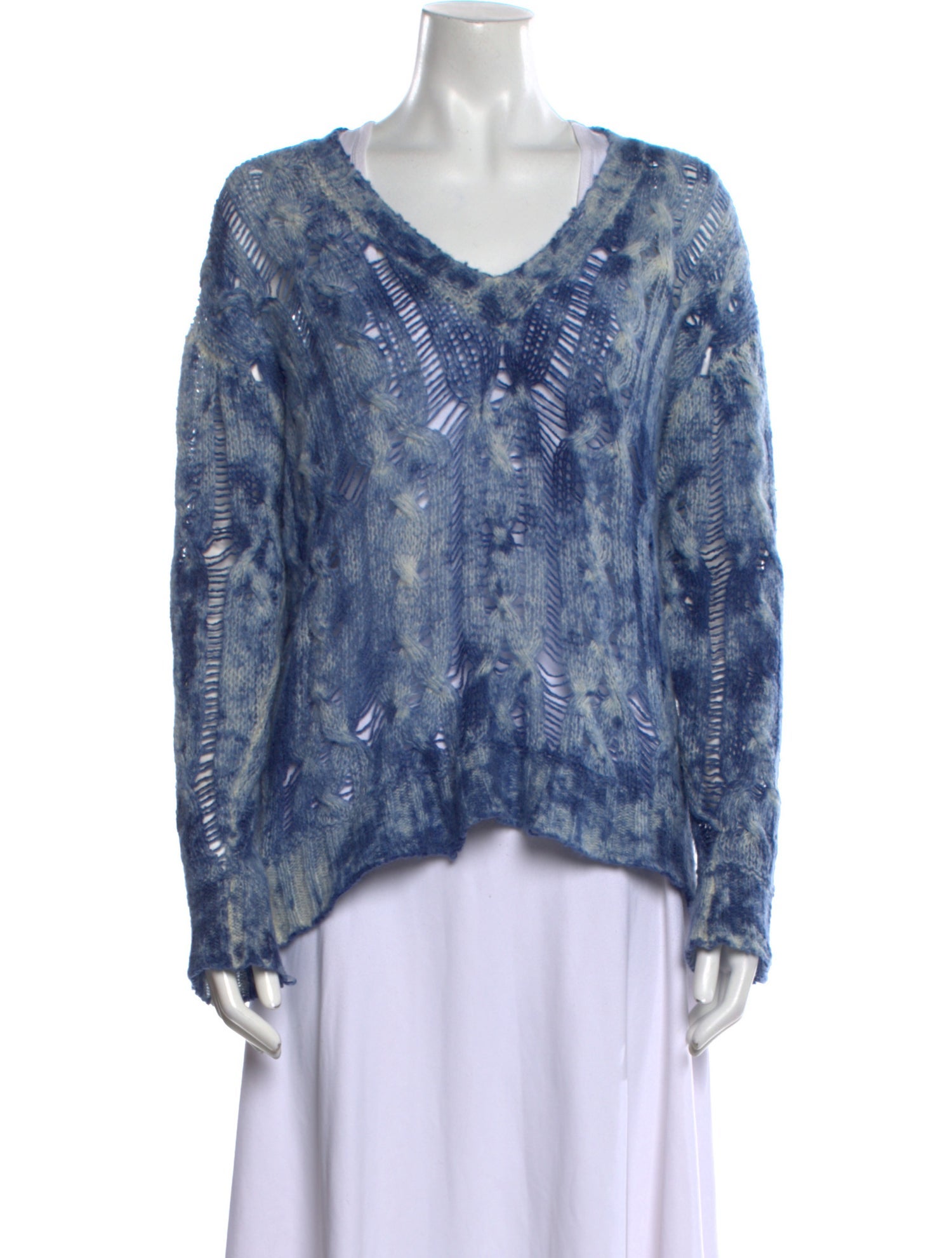 Avant Toi Cashmere Tie-Dye Print Sweater