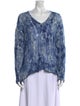 Avant Toi Cashmere Tie-Dye Print Sweater