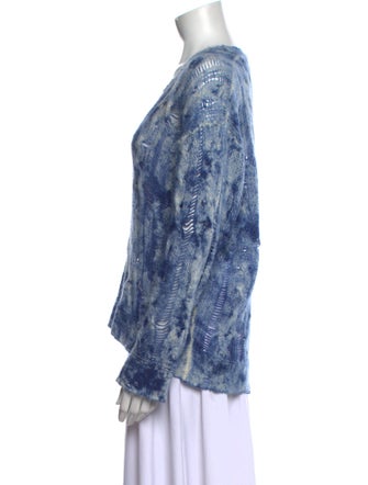 Avant Toi Cashmere Tie-Dye Print Sweater